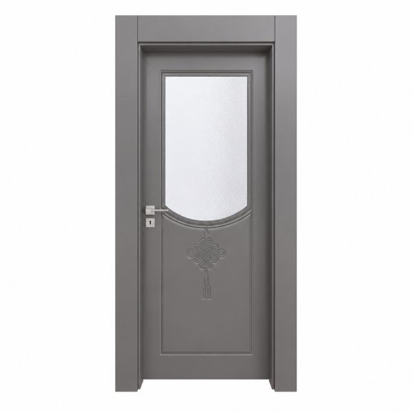 BY-4034V Porte intérieure laqué Vitrée